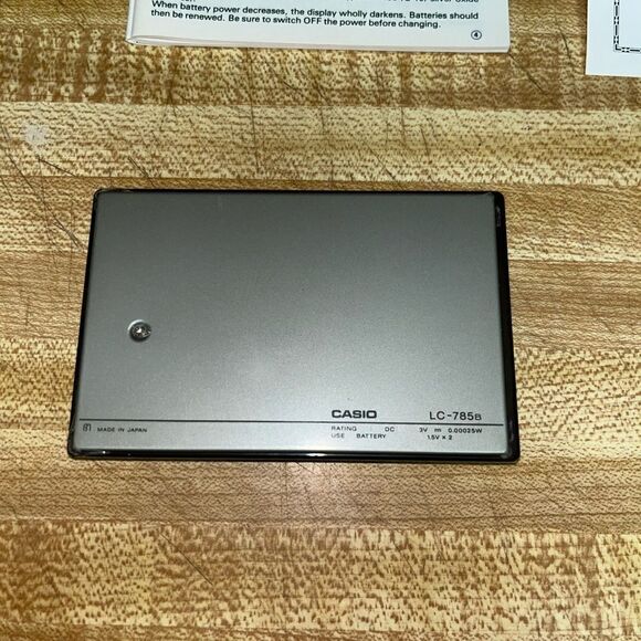 Very Rare Vintage Casio LC-785 Electronic Calculator LC-785b SEE PICS!! - Picture 3 of 6